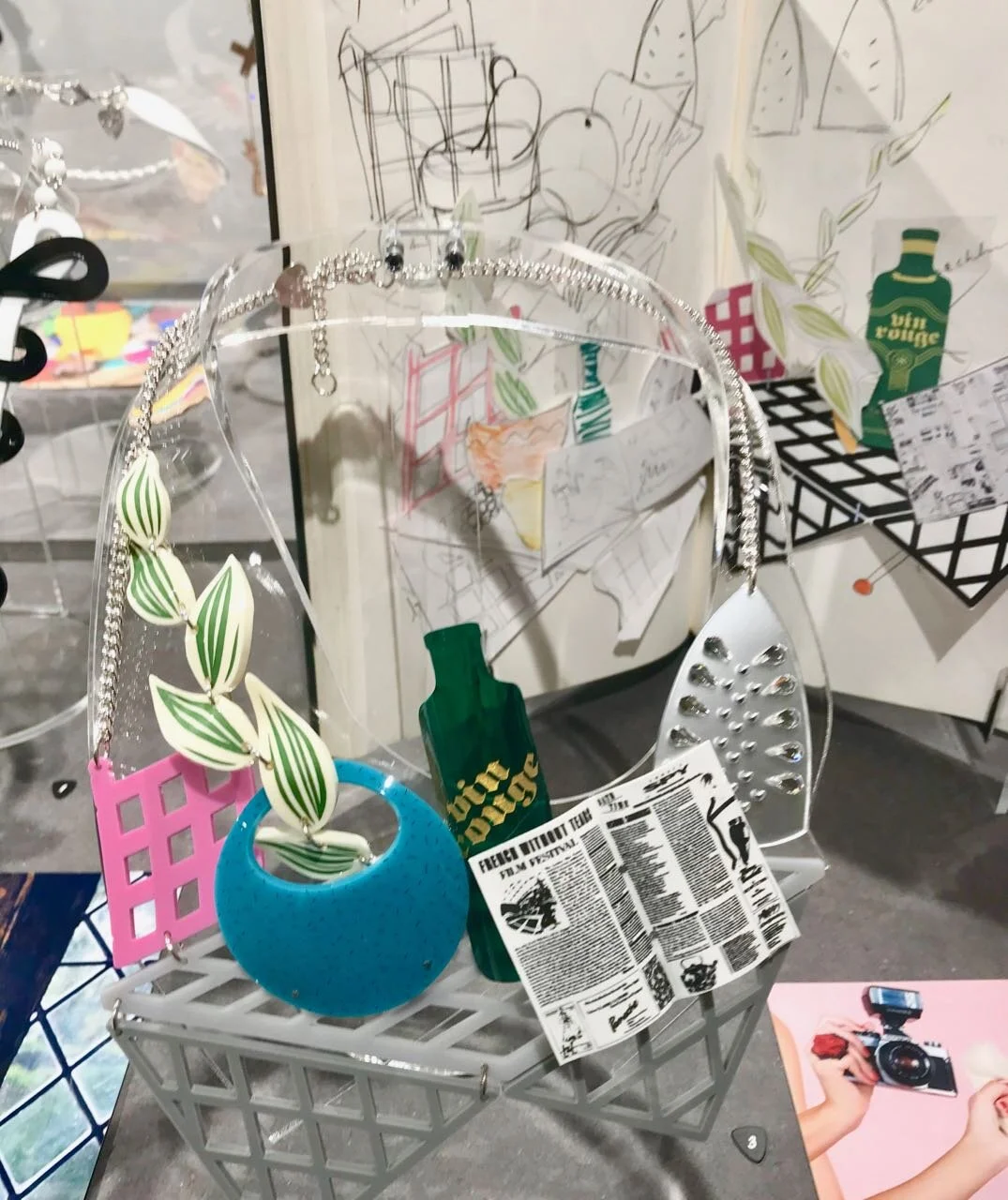 still life, the sketch and the tatty devine necklace in the exhibition at the university of greenwich