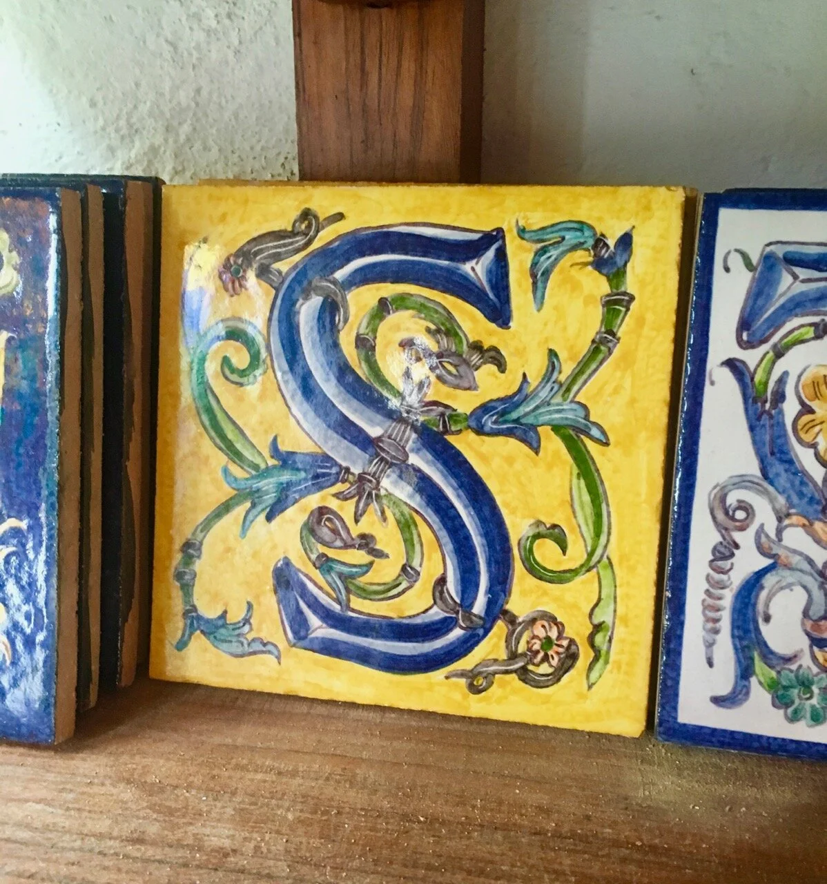 Azulejos, hand painted tiles