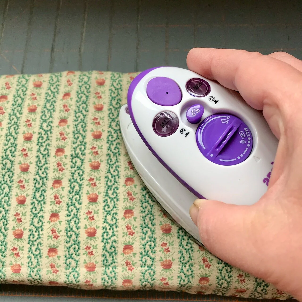 a mini iron and my ironing pad