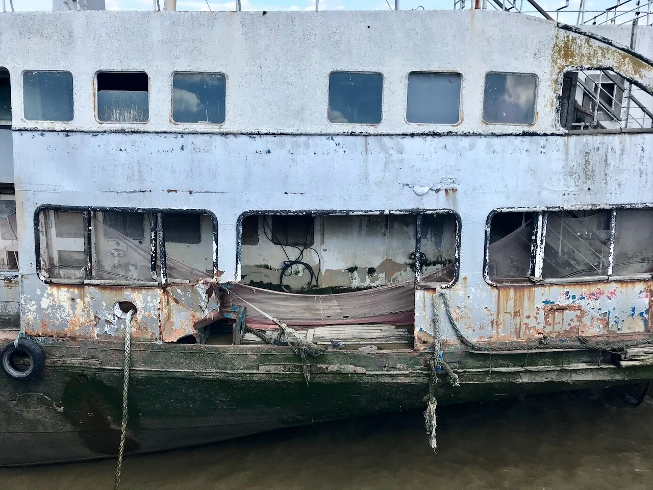 the boat needs a bit of maintenance