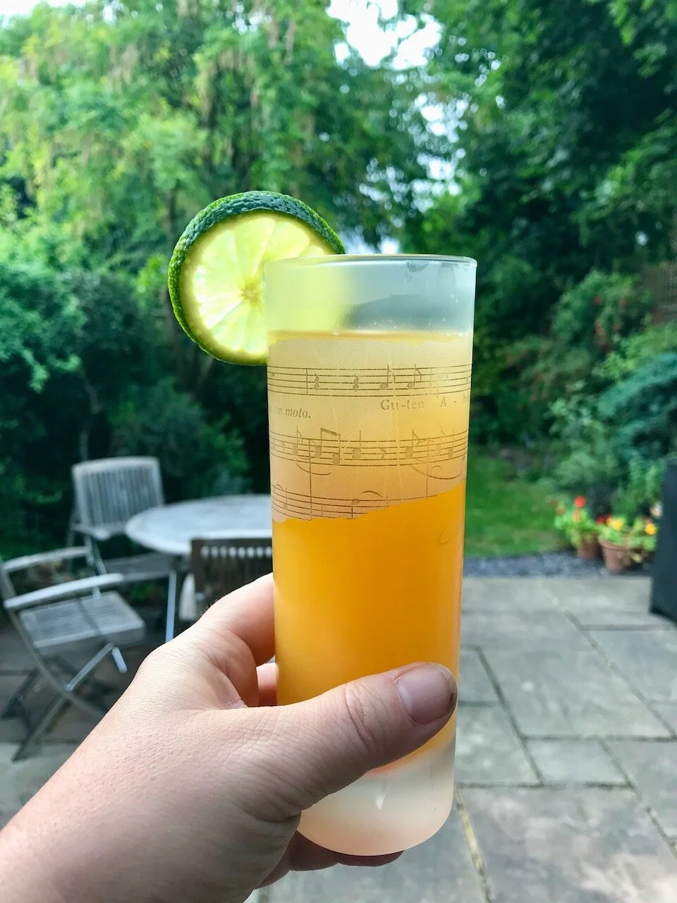 cocktails in the garden
