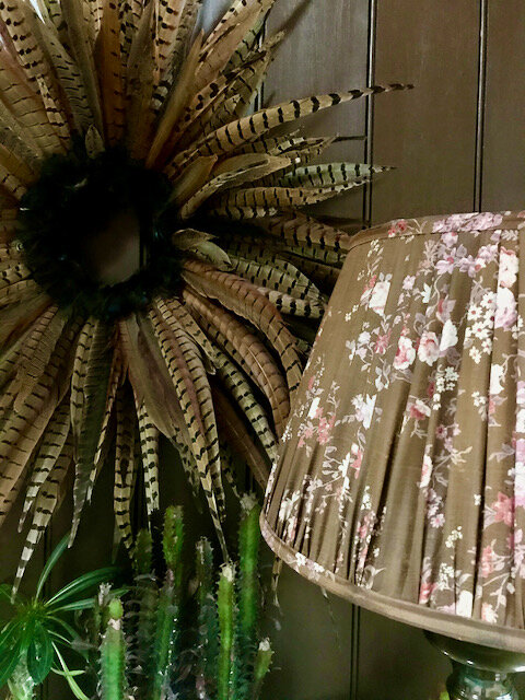 feathers and a lampshade