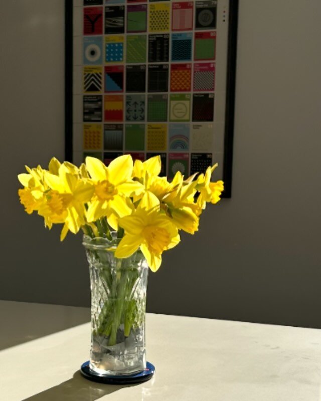 This vase of daffs was a joy to come down to this morning with the sun streaming through their petals. It was frosty outside so the patio daffs were significantly less cheery! #daffodils🌼 #daffodils🌼💛😍