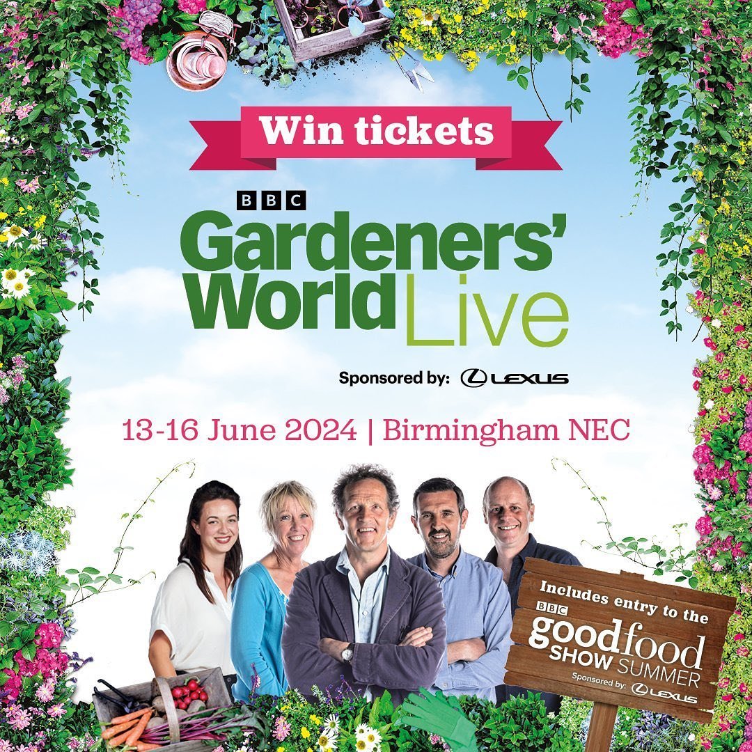 #ad #win enter to win a pair of standard adult tickets (RRP &pound;56) for Gardeners&rsquo; World Live at NEC Birmingham on Sunday 16 June, 9am entry!
T&amp;Cs apply, for details of these and how to enter please see my blog - link in profile. #goodlu