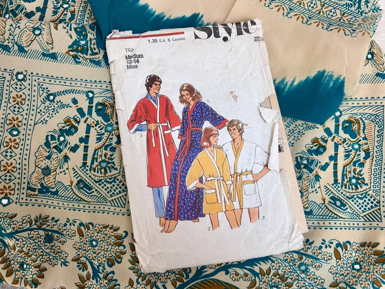 My sari dressing gown