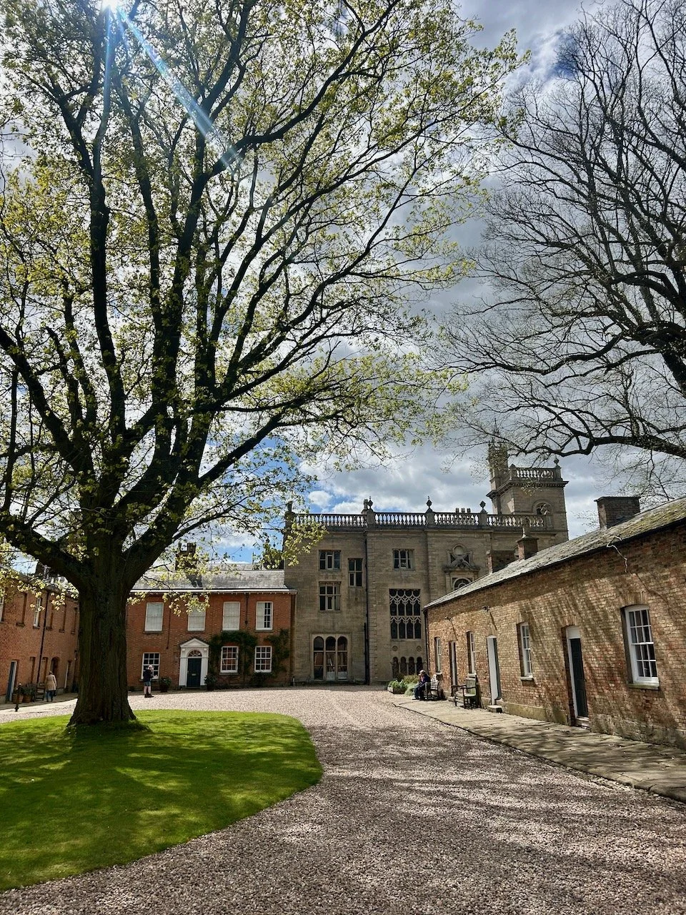 The courtyard at Flintham Hall, Nottinghamshire
