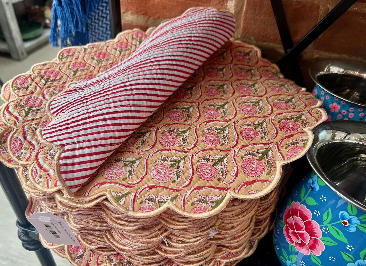 reversible patterned table mats