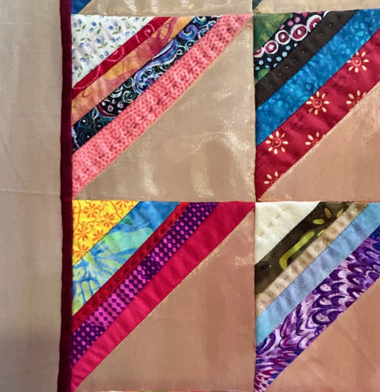 NOT SO TRADITIONAL HALF-SQUARE TRIANGLES BY PENNY KUROWSKI - NEWARK QUILT SHOW, JANUARY 2026