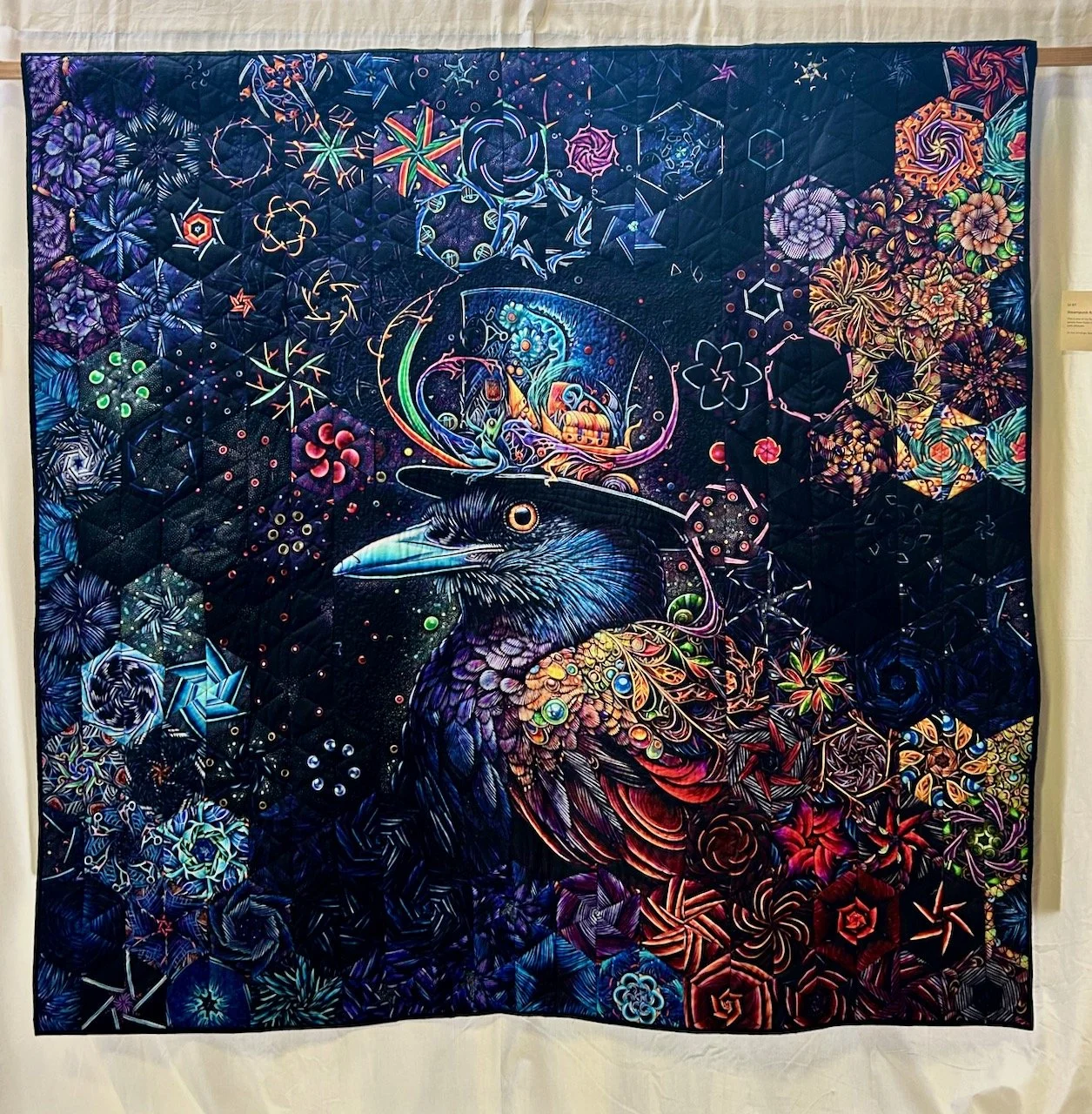 STEAMPUNK RAVEN, SUE JENNINGS - NEWARK QUILT SHOW 2026