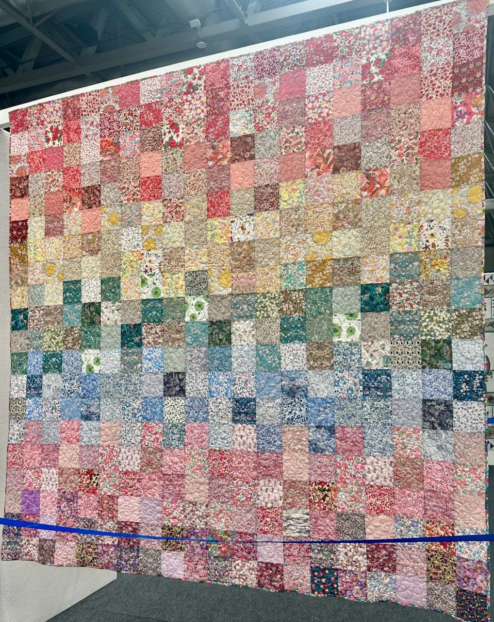 THE RAINBOW QUILT, FLOWER CHILD - FESTIVAL OF QUILTS 2025