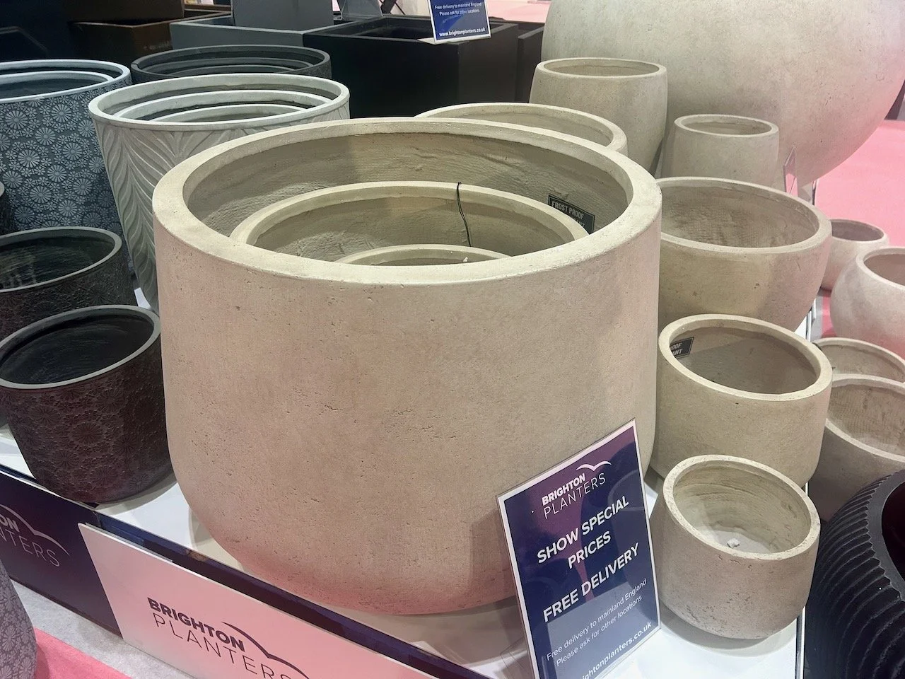 Lots of pots and pots on display at Grand Designs Live at Excel