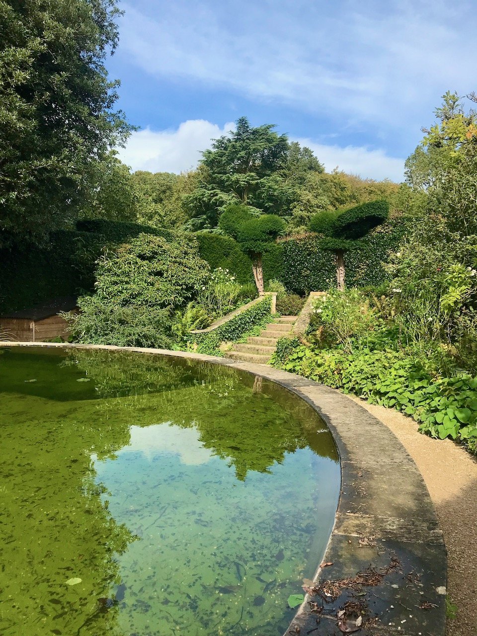 Wandering around the circular Bathing Pool, which I wouldn't fancy bathing in much at all tbh