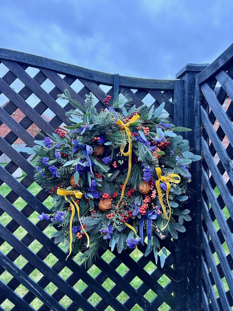 Not everyone has a Christmas wreath on the inside of their heat pump enclosure, mine was sheltering from the wind