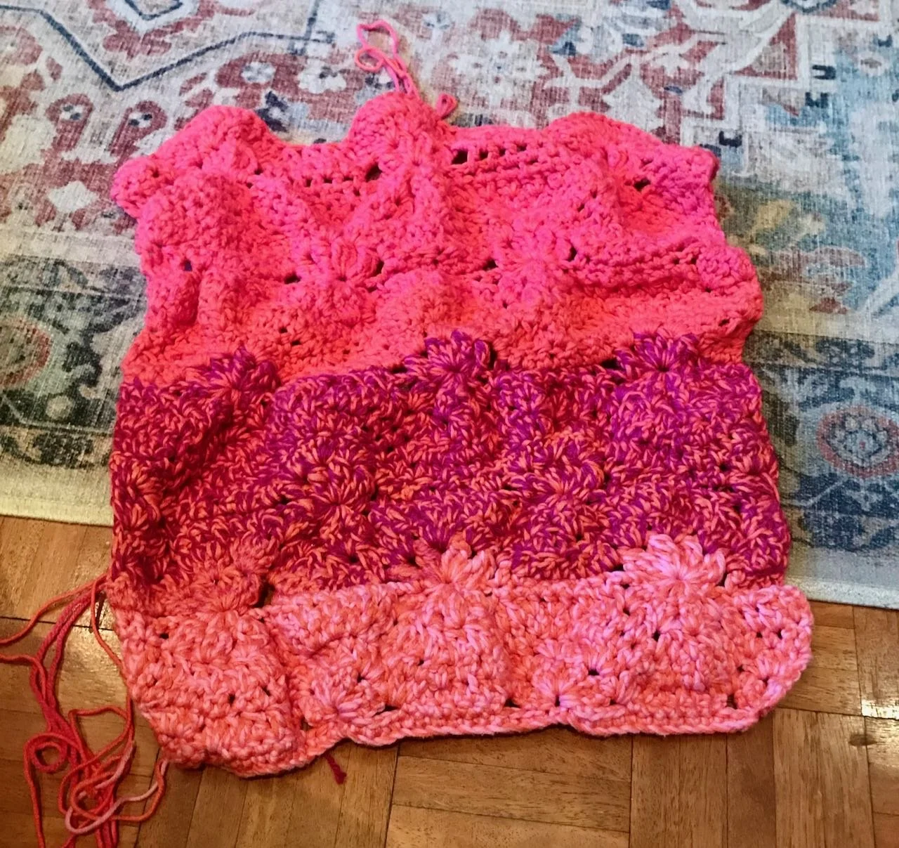 Making slow progress on this crochet work in progress