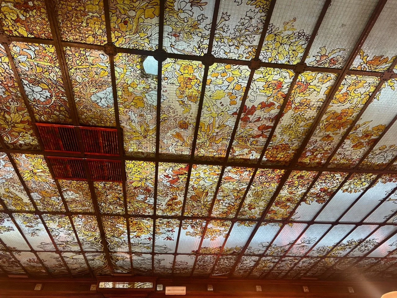 Looking at the ceiling more closely (well as much as you can from the floor)