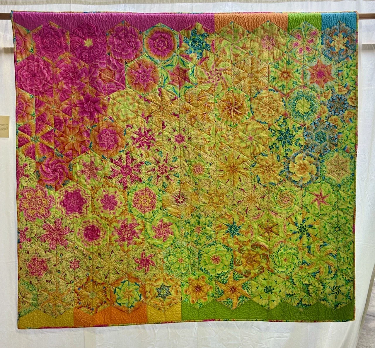 Sue Jennings' One Block Wonders at the Newark Quilt Show