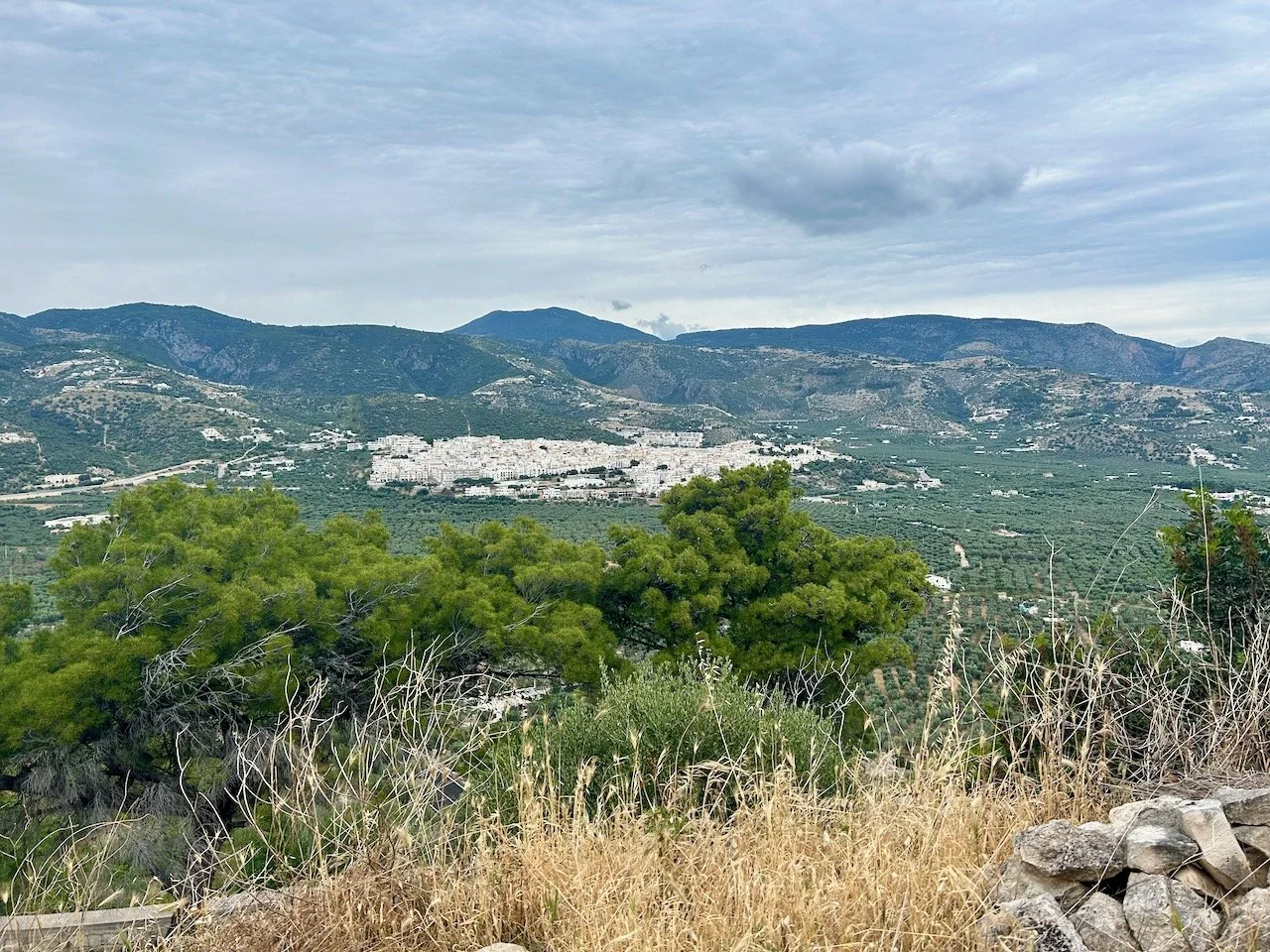 Looking back to the 'white' town of Mattinata