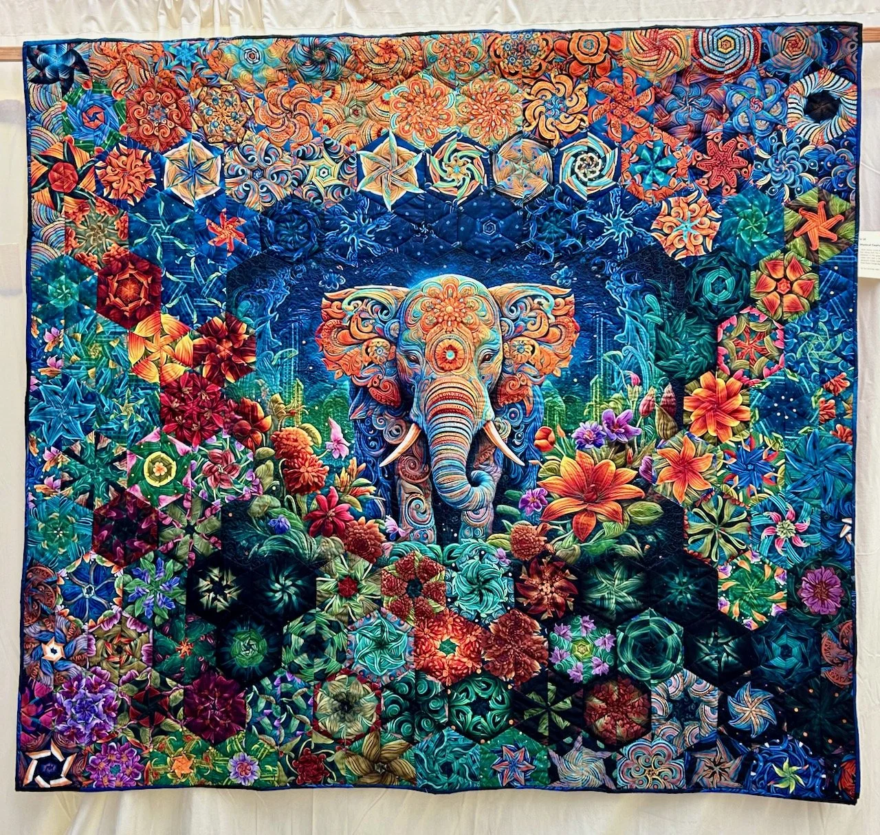 MYSTICAL ELEPHANT, SUE JENNINGS - NEWARK QUILT SHOW 2026