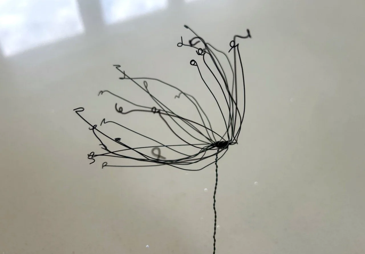 Making wire flowers and seed heads