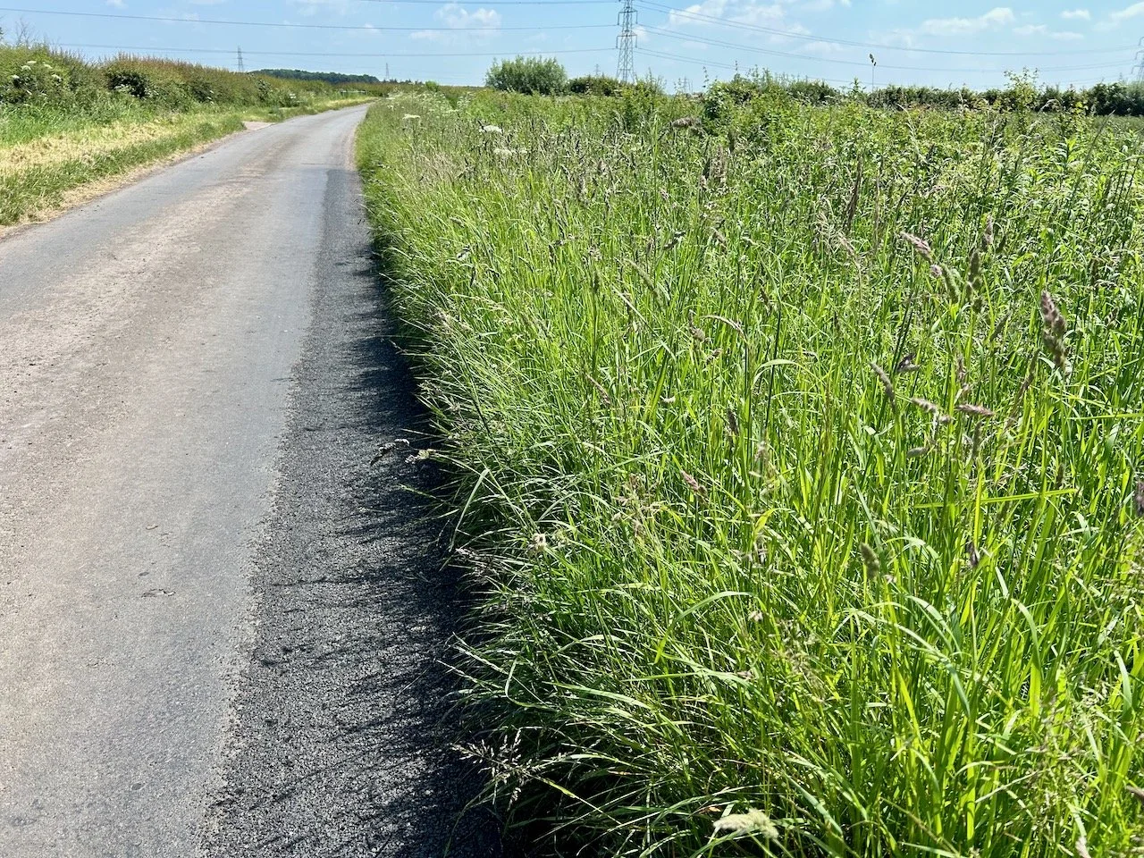 A patch of tarmac filling the (many) pot holes