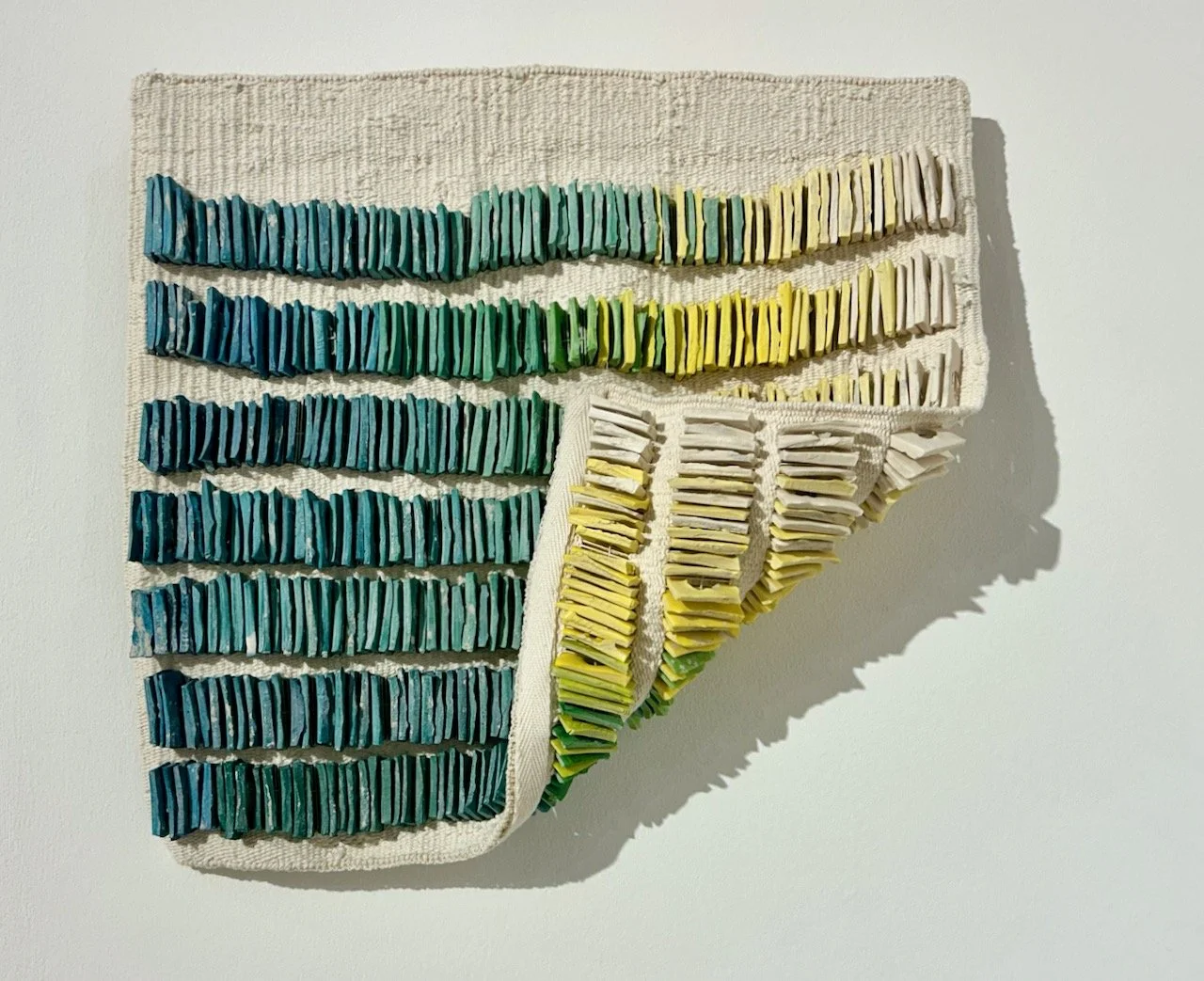 Jane Walkley's sculptural woven tapestries