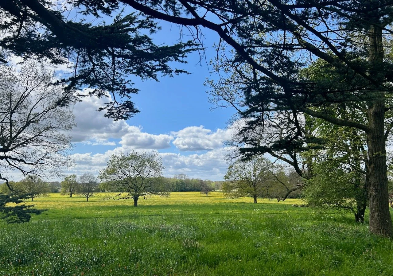 The grounds at Flintham Hall, Nottinghamshire