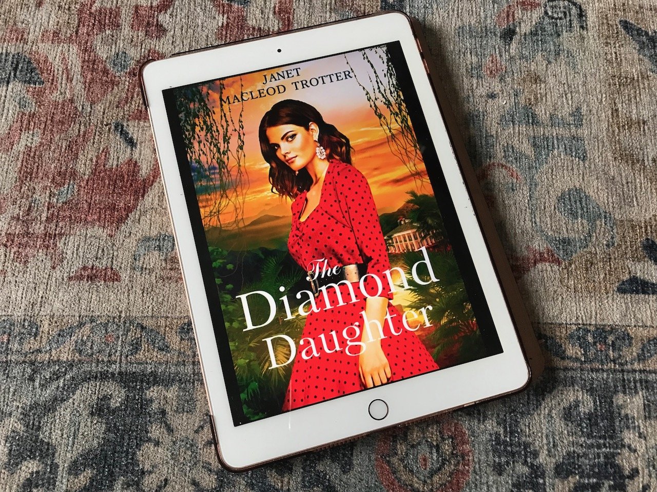 The cover of 'The Diamond Daughter' by Janet Macleod Trotter on my iPad