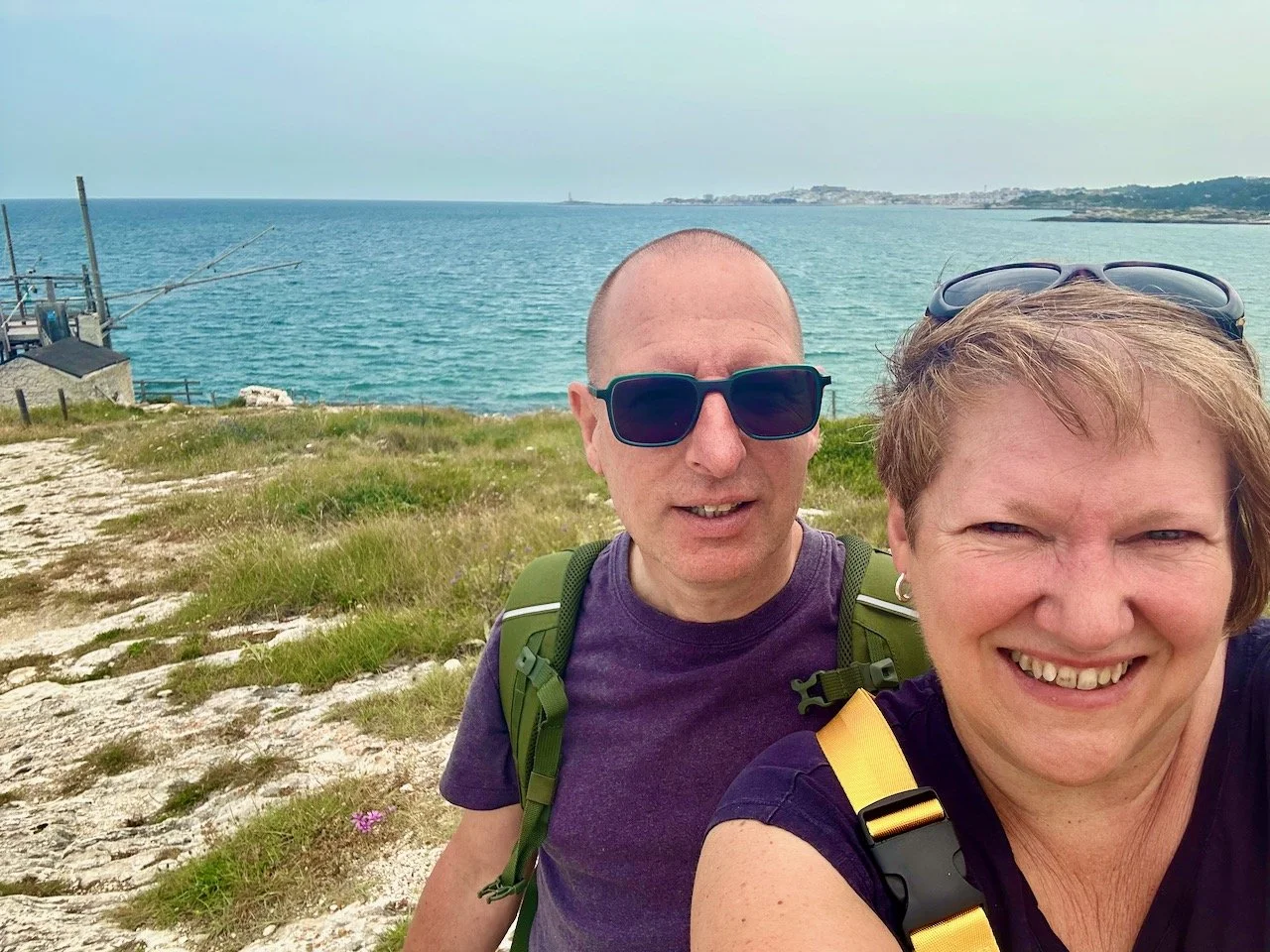 MOH & I with a trebucchi in the background