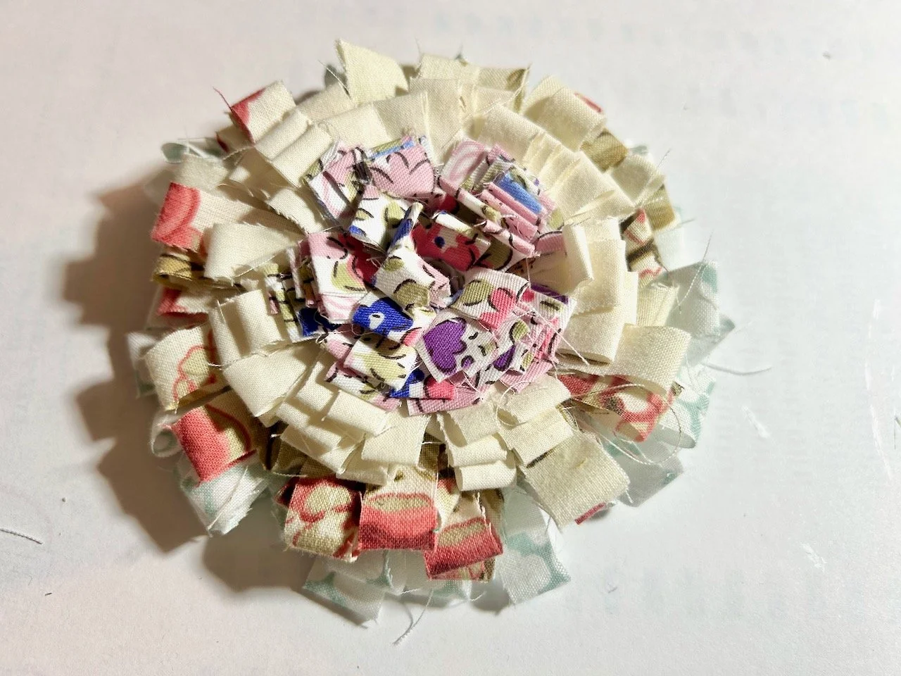 The front of the second completed rosette