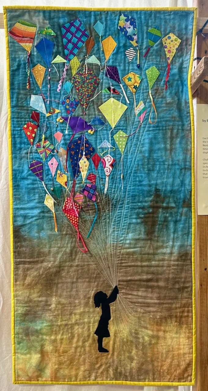 LET’S GO FLY A KITE BY SALLY HARRADINE - NEWARK QUILT SHOW, JANUARY 2026
