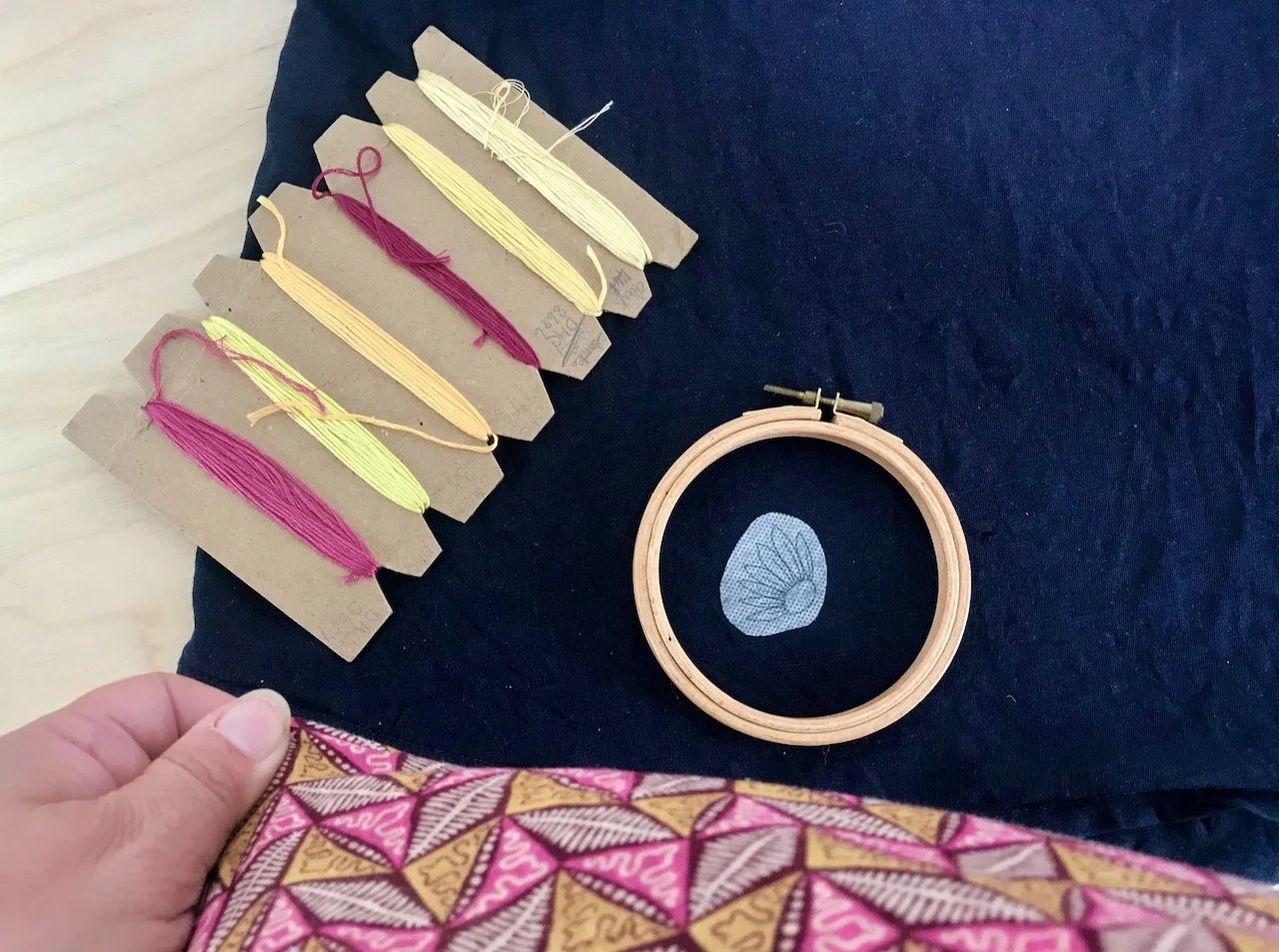 My chosen colours *may* have been influenced by the top I'm wearing - yeap, the same colours