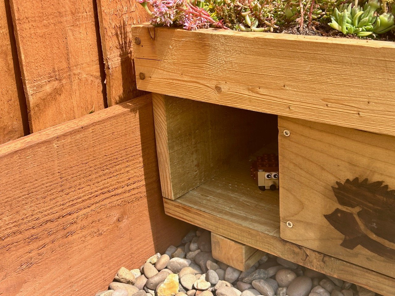 of course there's a hedgehog in the house - a lego one!
