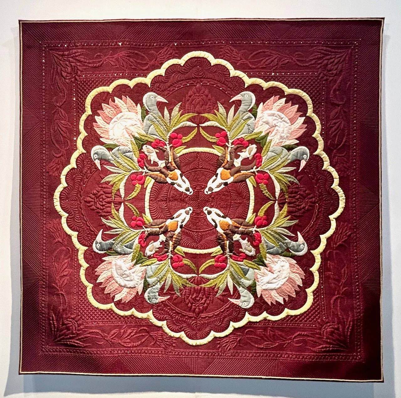 CATEGORY WINNER:  TWO HALVES MAKE US WHOLE, CLAIRE WALLACE AND TELENE JEFFREY - FESTIVAL OF QUILTS 2025