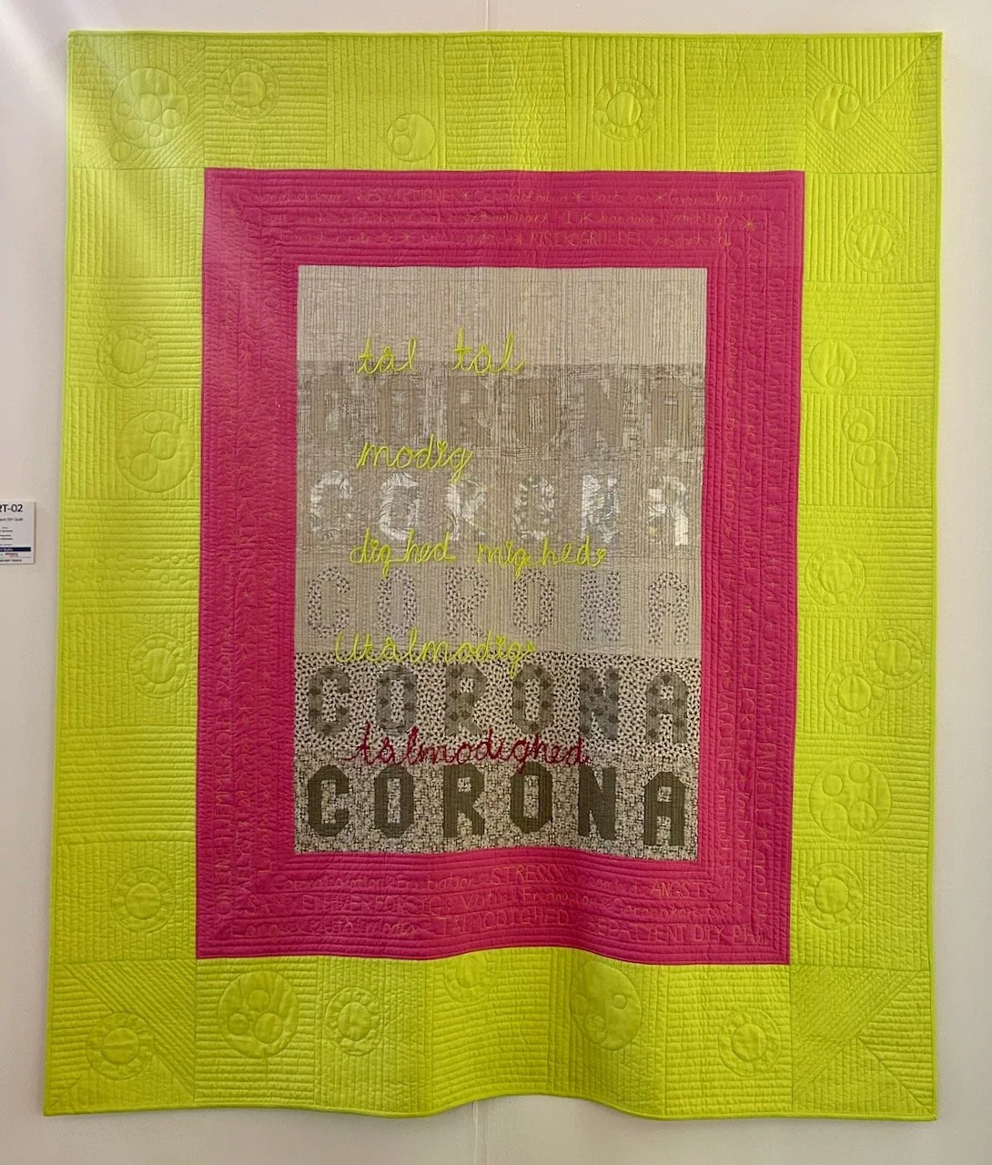 BE PATIENT DIY QUILT, PIA TØNNESEN, FESTIVAL OF QUILTS 2025