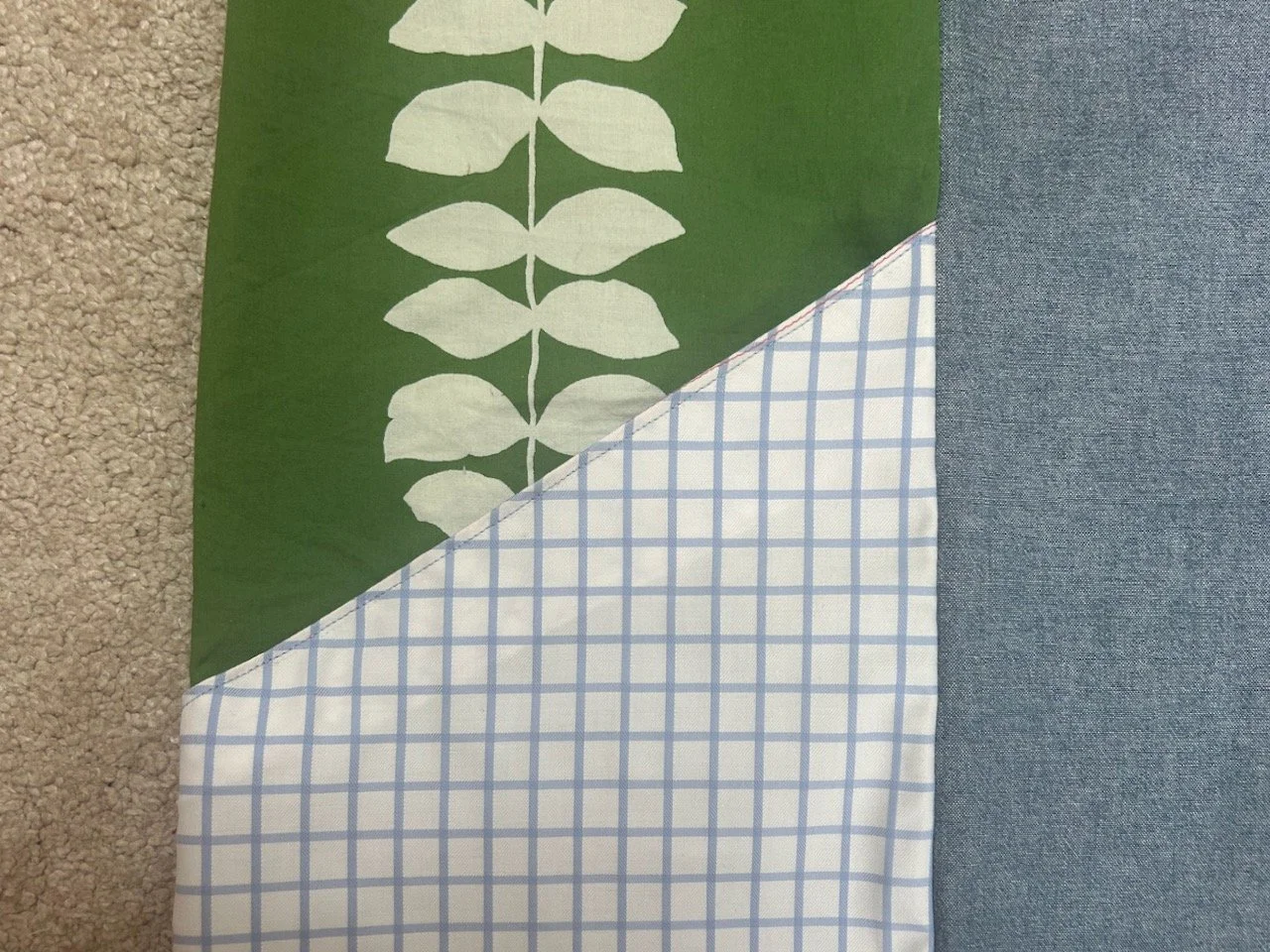 A close up of the side pocket