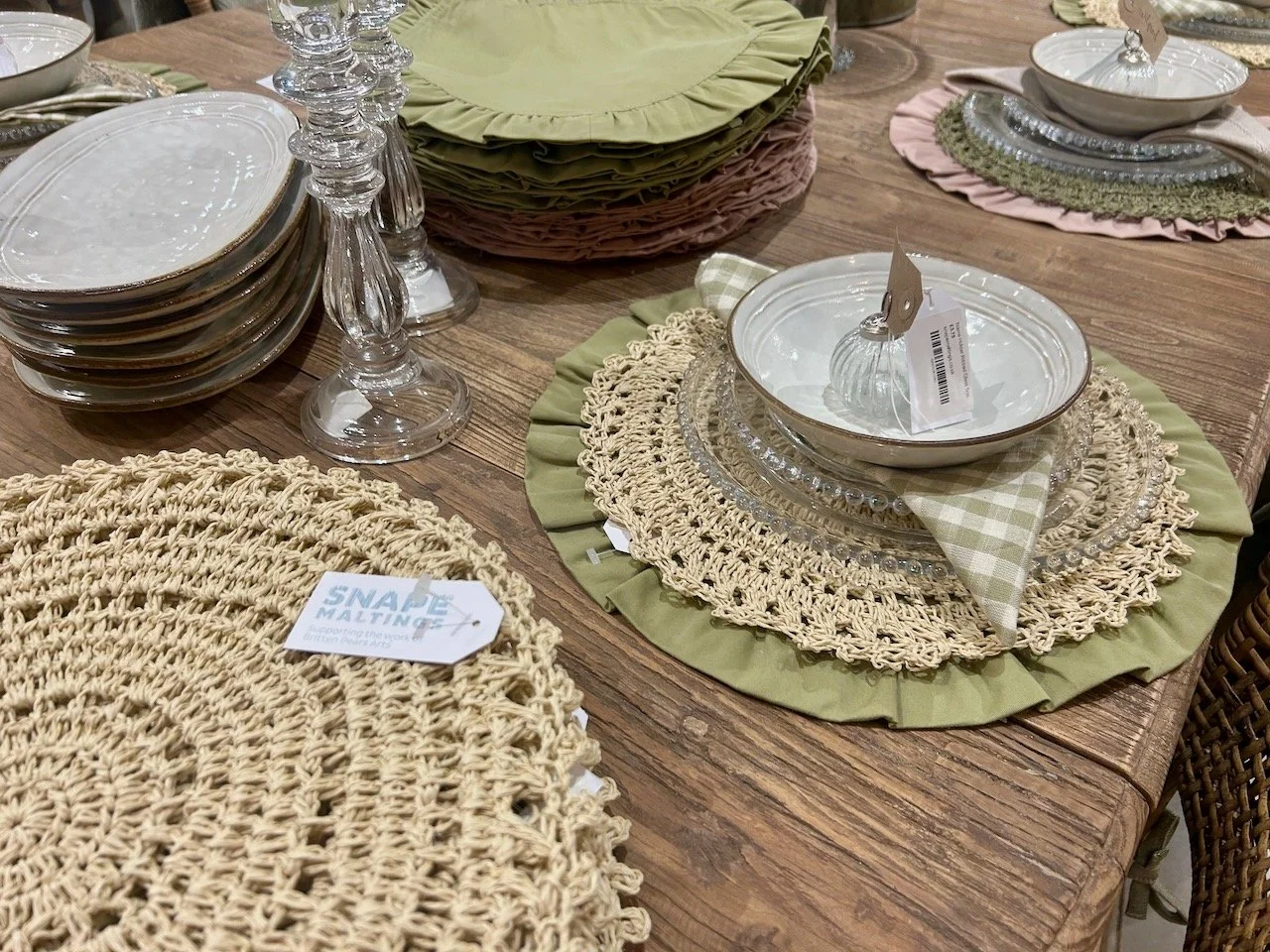 crocheted placemats