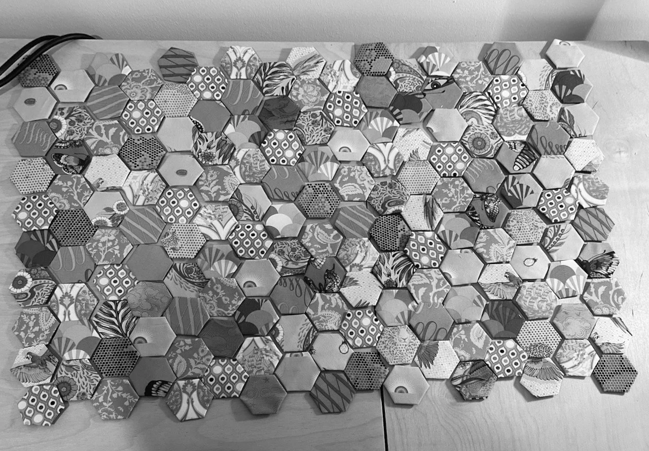 Testing the random layout in grayscale to check for overall colour distribution