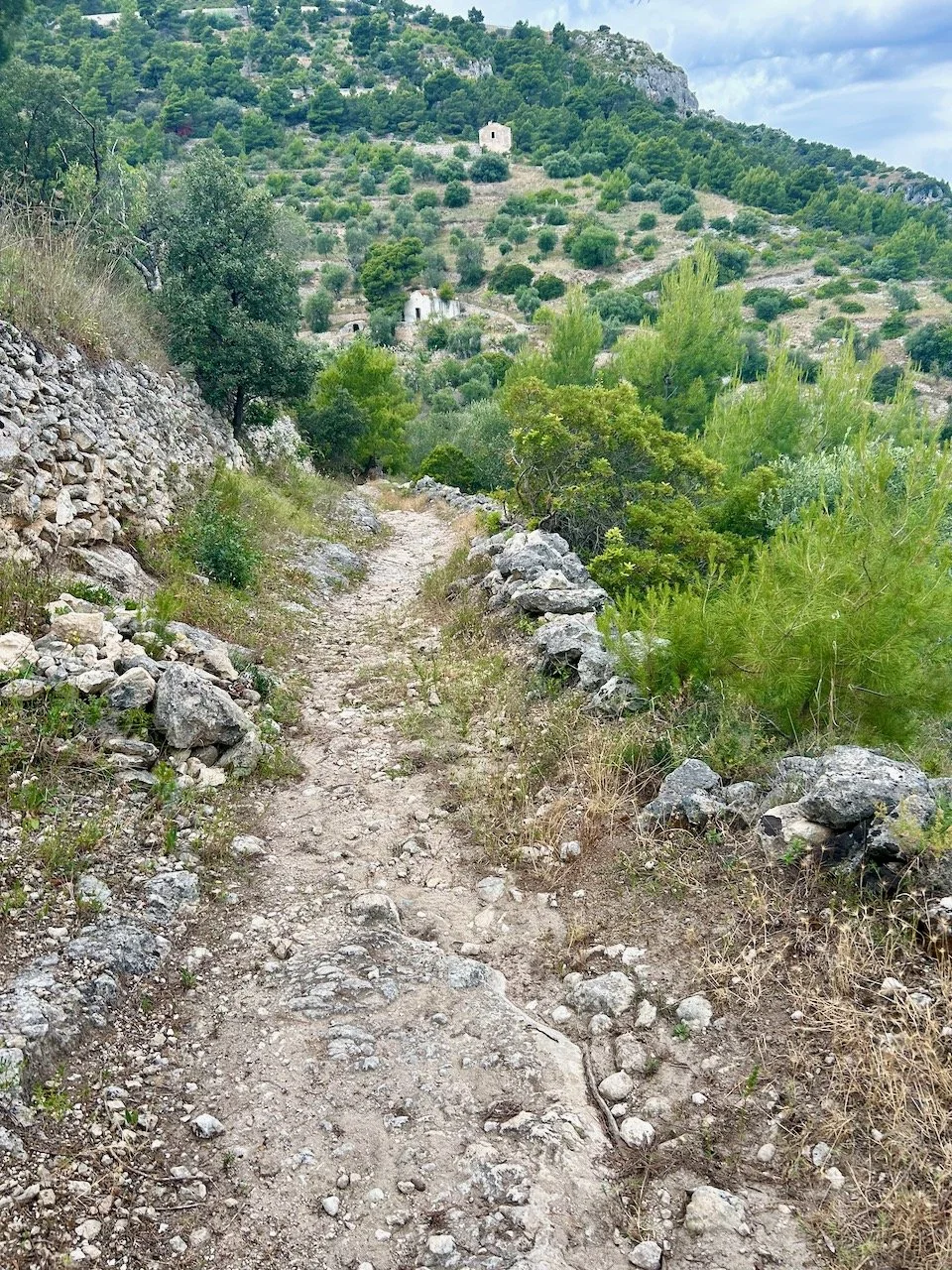 Looking at the views of Mount Saraceno as we headed towards it