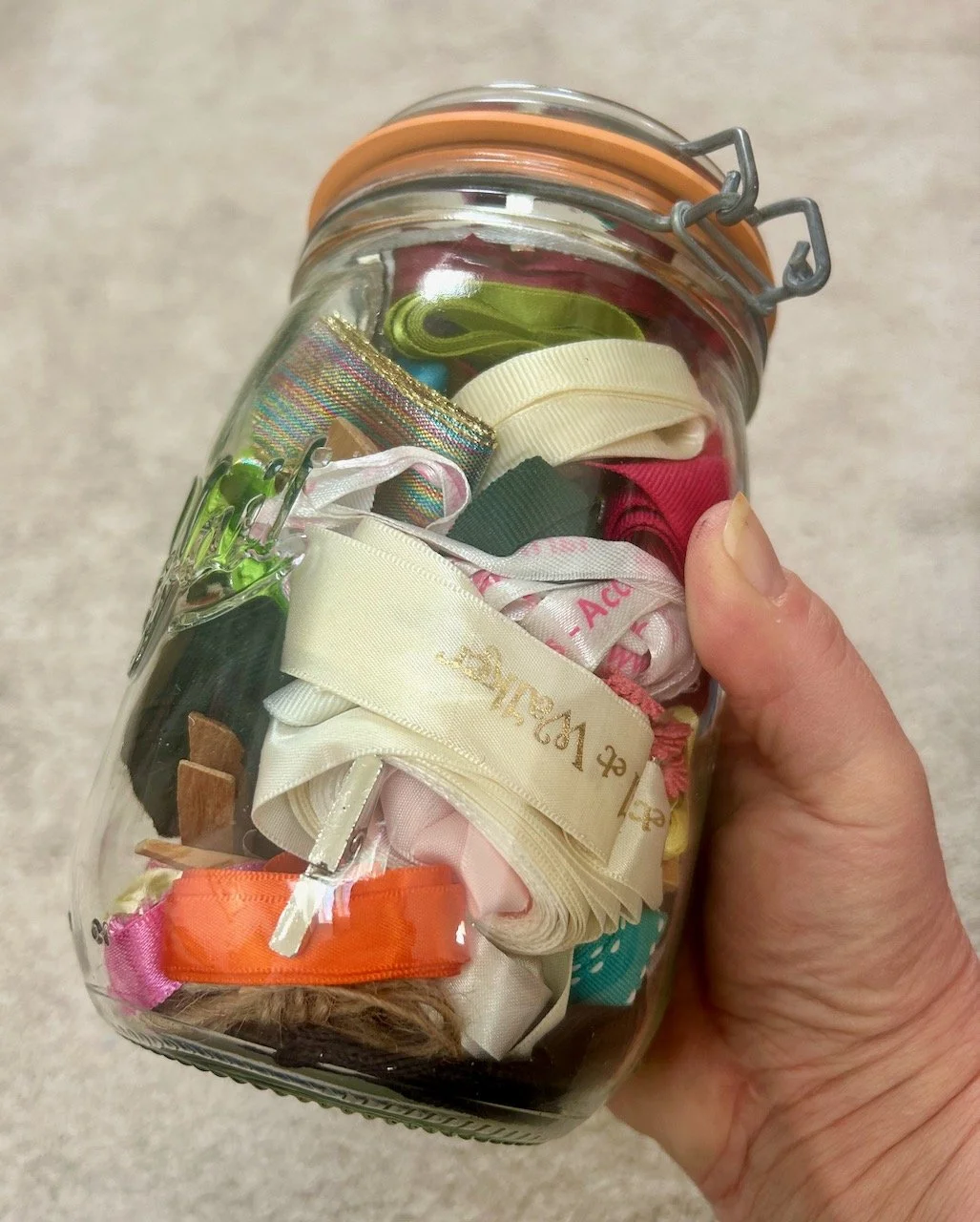 My ribbon jar