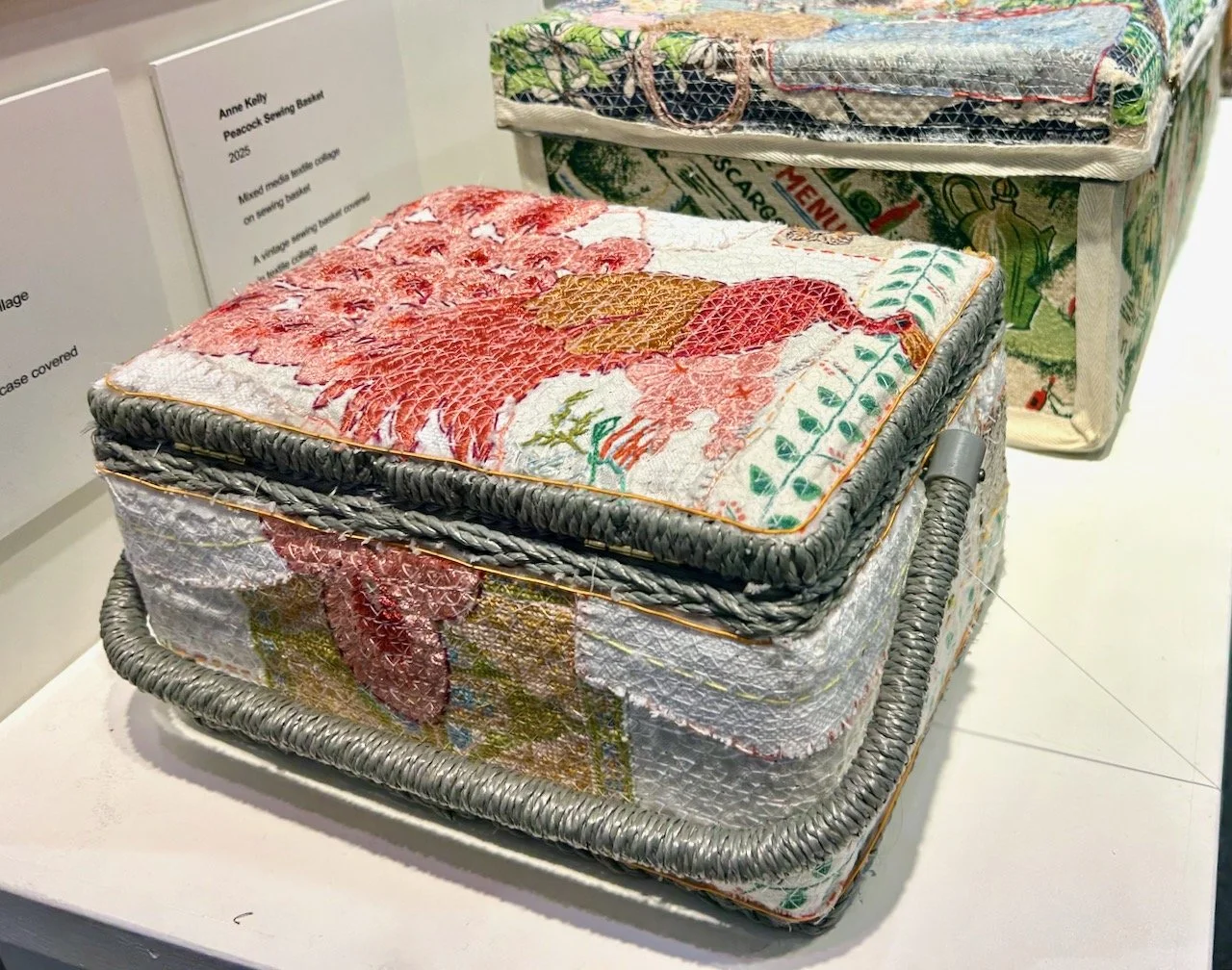 PEACOCK SEWING BASKET, ANNE KELLY - KNIT & STITCH SHOW HARROGATE 2025