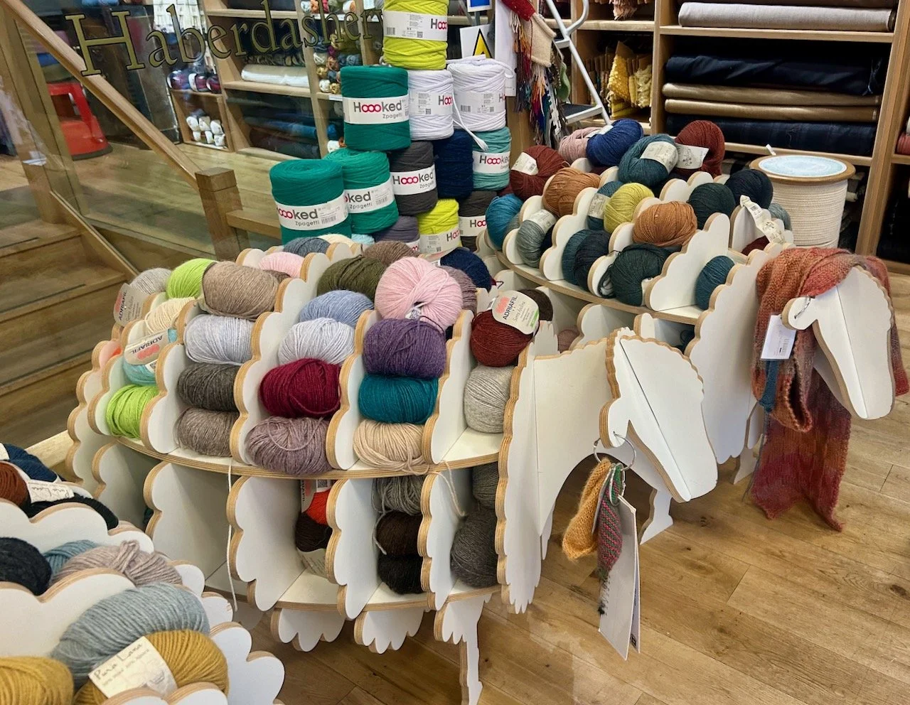 Wool displayed on sheep with inbuilt compartments
