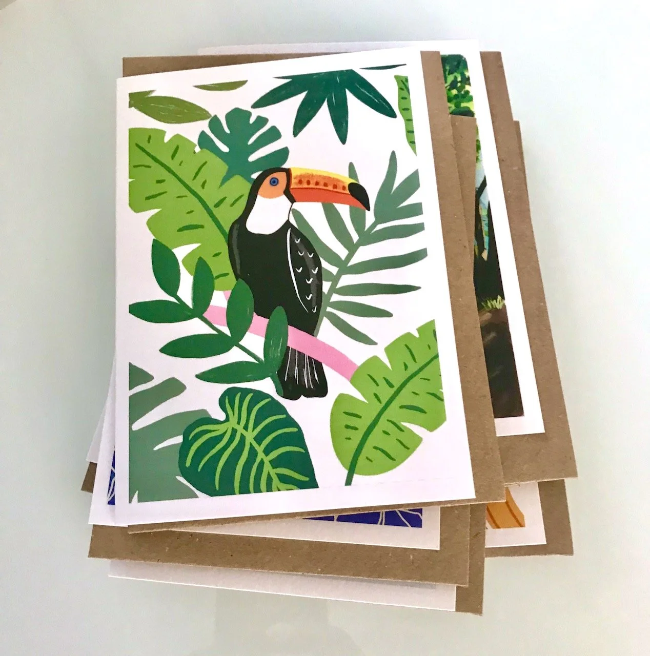 A TOUCAN AMONGST LEAVES