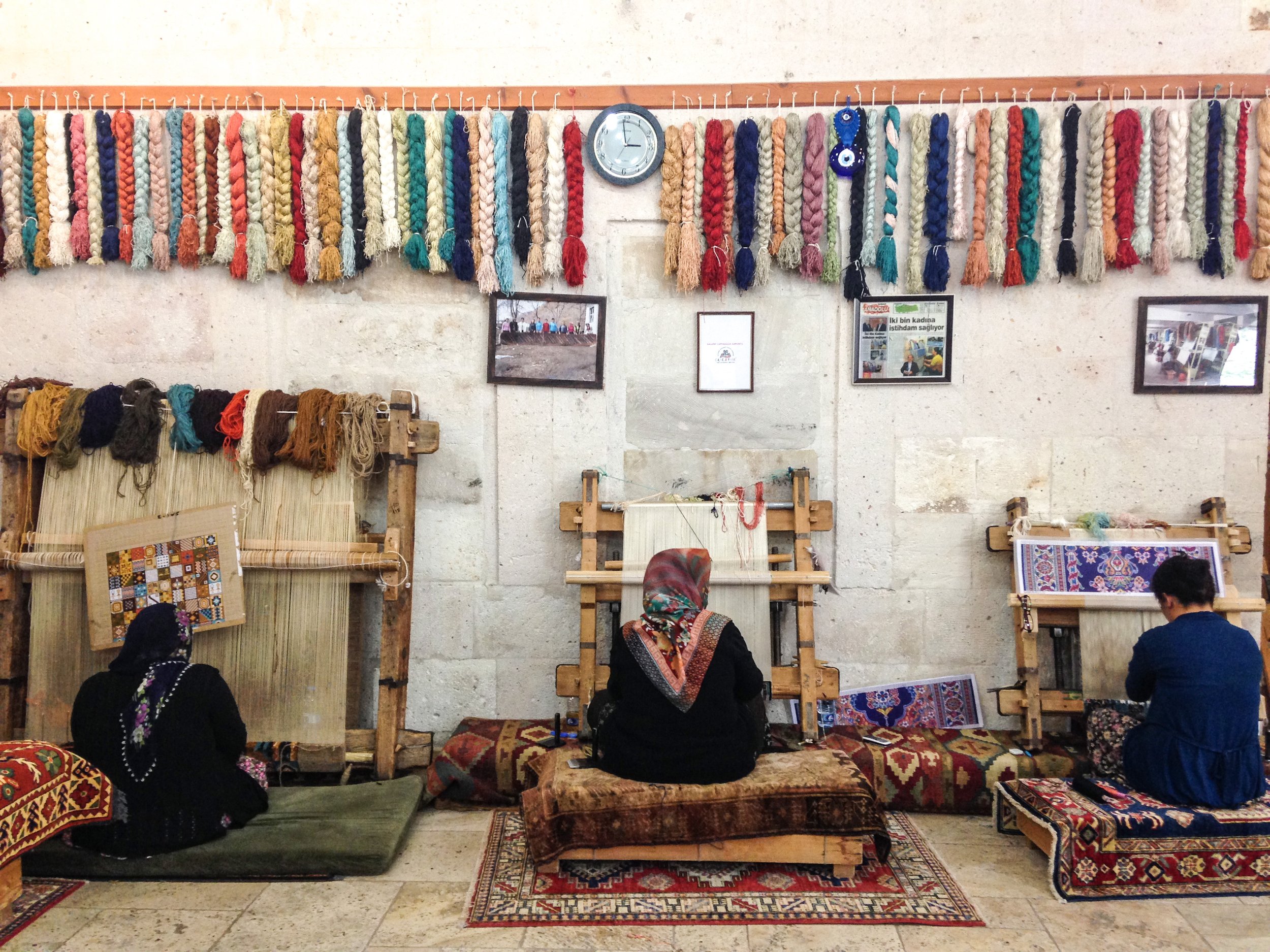  A weaving atelier in Cappadocia (2014). 