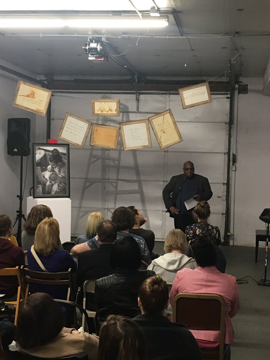 Tony Norman reads work from one of our students at SCI Pittsburgh