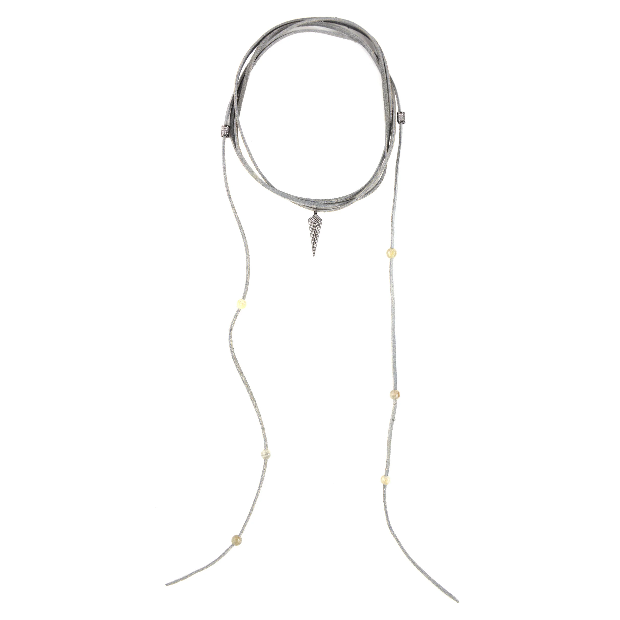 grey leather wrap arrow spike.jpg
