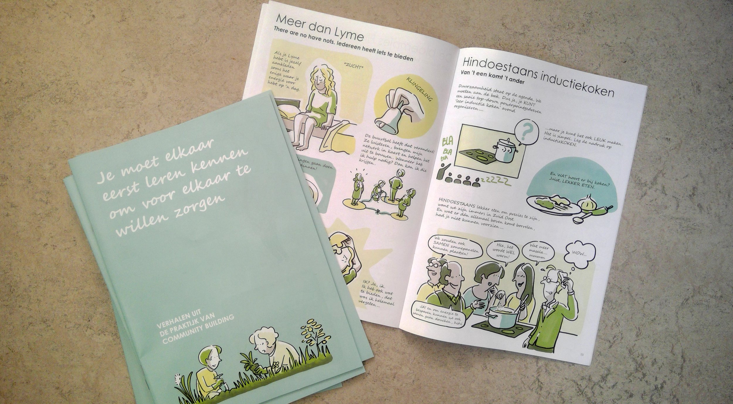 Kanai's eerste fysieke Strip-rapport, in opdracht van Birgit Oelkers en Irma Vroegop