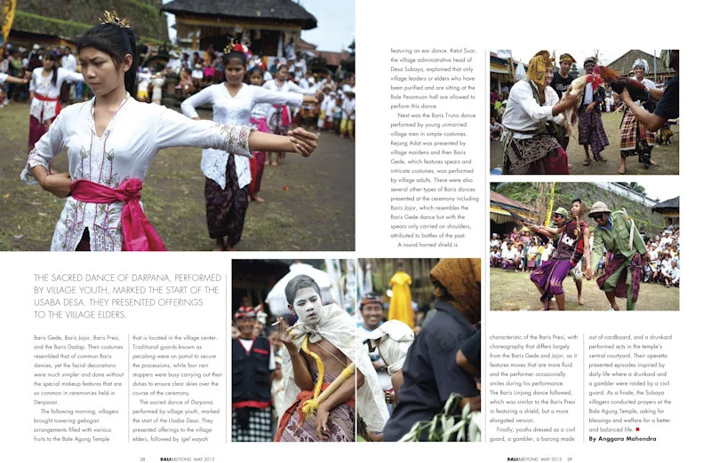 Bali and Beyond Magazine, May 2013