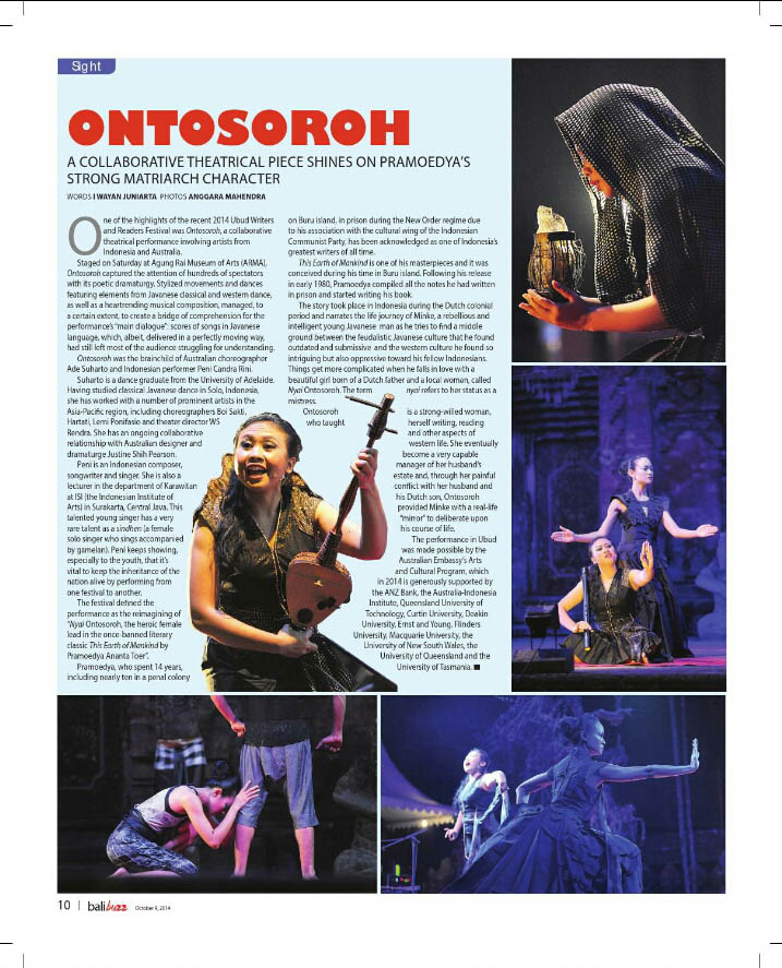 Bali Buzz of The Jakarta Post, October 2014
