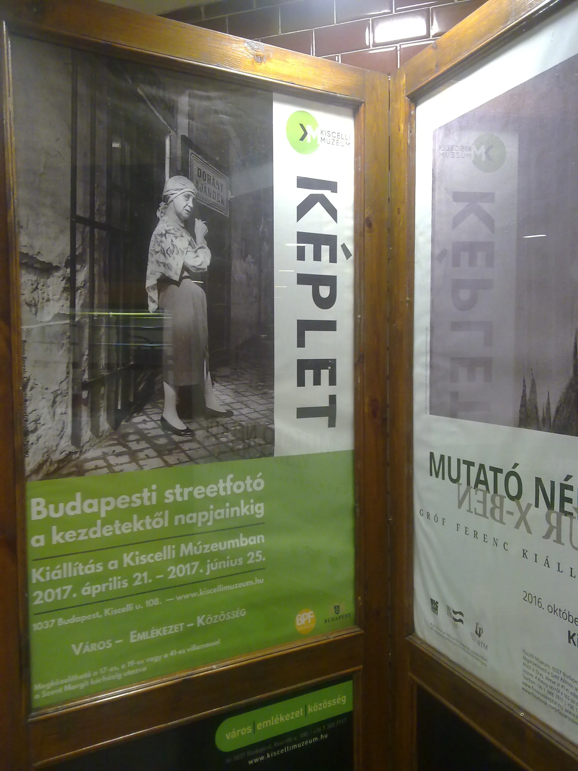 The poster announcing the show down in the Metro in Budapest !!!!