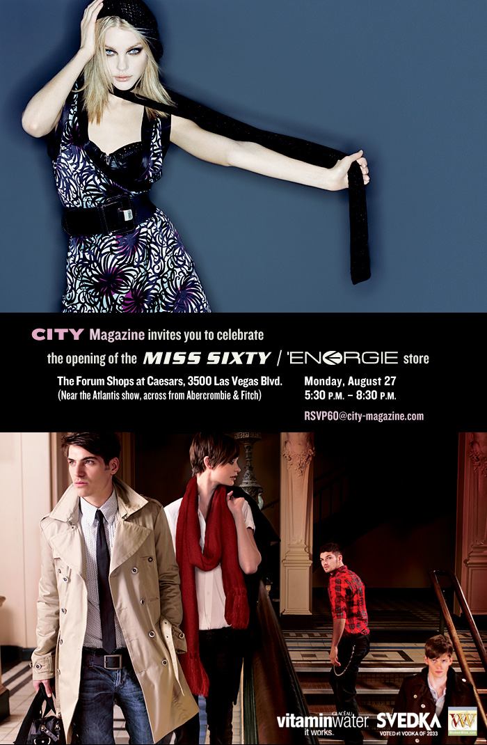  Miss Sixty / Energie store opening event invitation. 2007. 